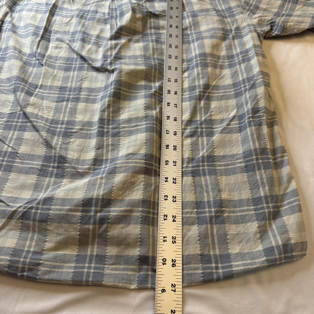 Patagonia Shirt Mens S Blue Plaid Snap Front Long Sleeve Hiking Travel Outdoor - Picture 8 of 8